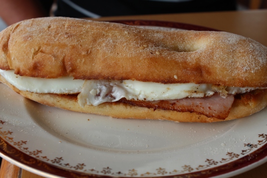 The 'Fried Egg' and Bacon Sandwich with BBQ Sauce